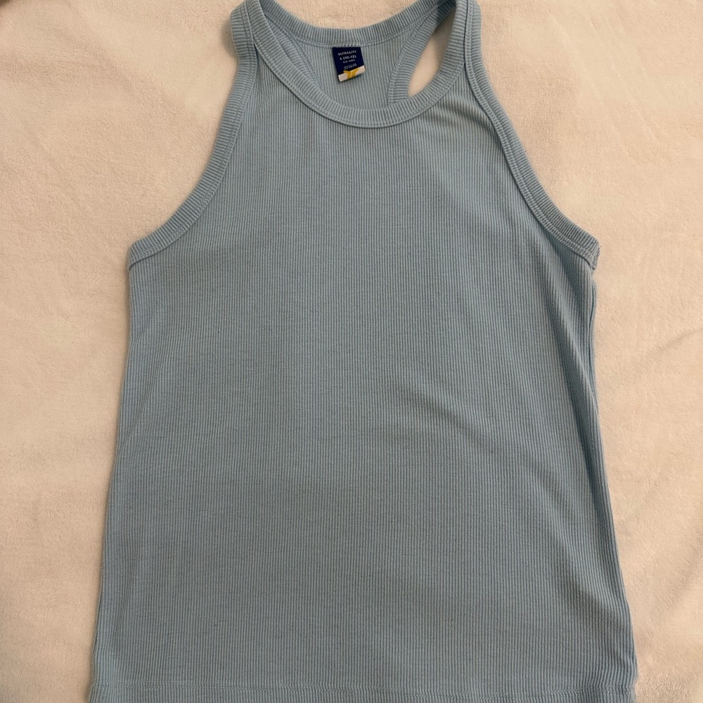 GAP Green Fitted Sleeveless Tank Top